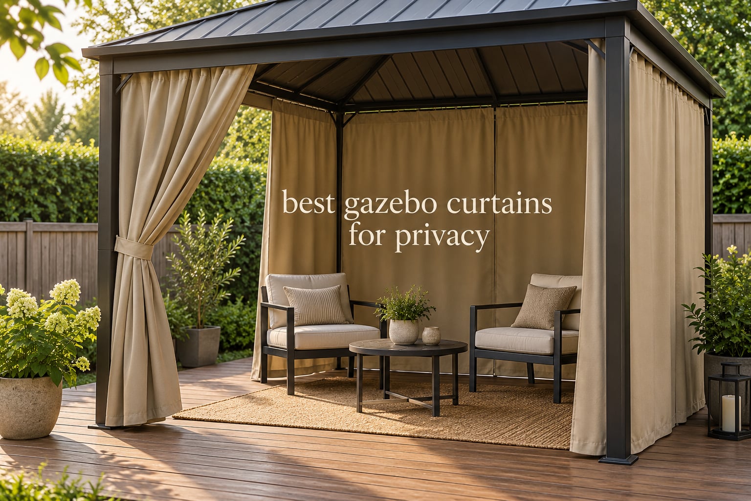 best gazebo curtains for privacy